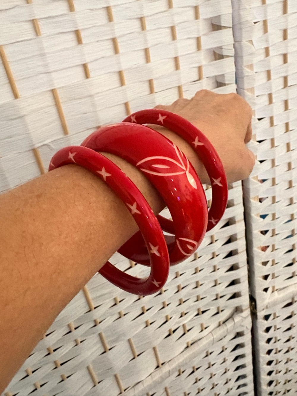 Splendette Resin Bangle 3 Piece Set - like new! - Picture 2 of 5
